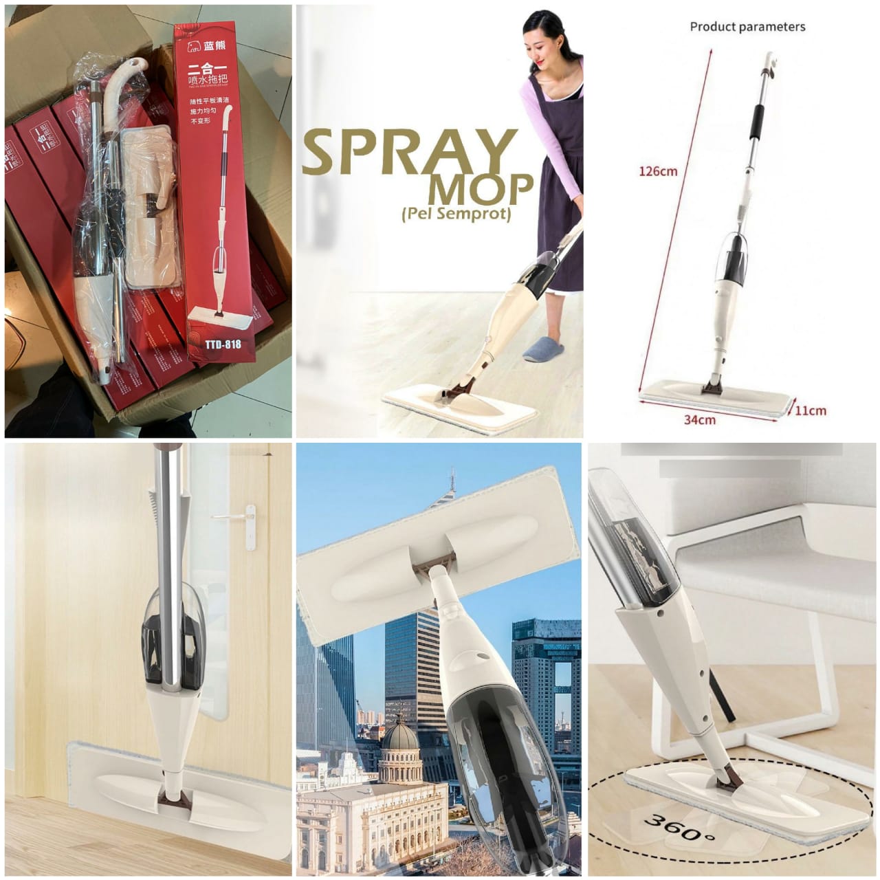 ALAT PEL LANTAI SEMPROT / SPRAY MOP